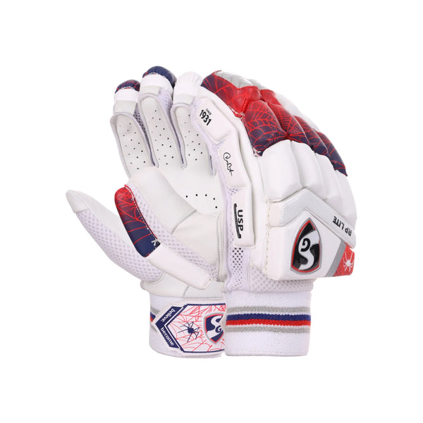 SG RP LITE BATTING GLOVES (RED/WHITE)