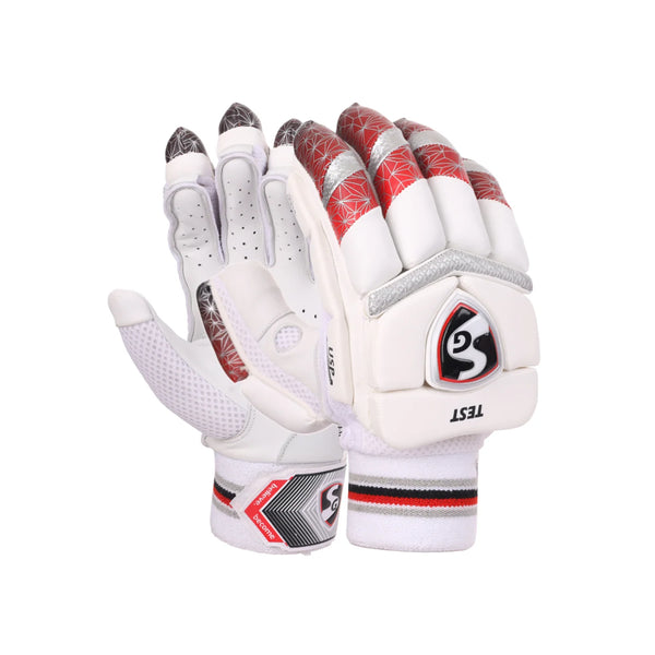 SG TEST BATTING GLOVES ( RED/WHITE)